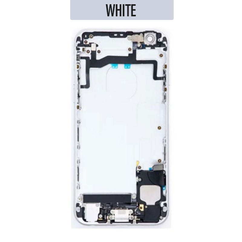 Back Housing with Parts For iPhone 6S - White