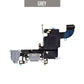 Charging Port Flex Handsfree Port Cable with Mic For iPhone 6S - Grey