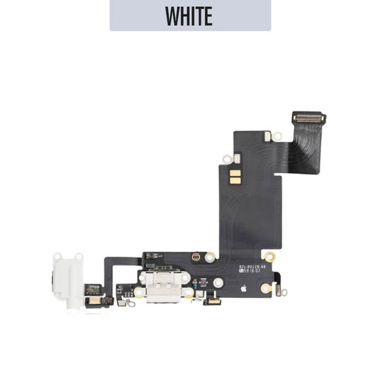 Charging Port Flex Handsfree Port Cable with Mic For iPhone 6S Plus - White