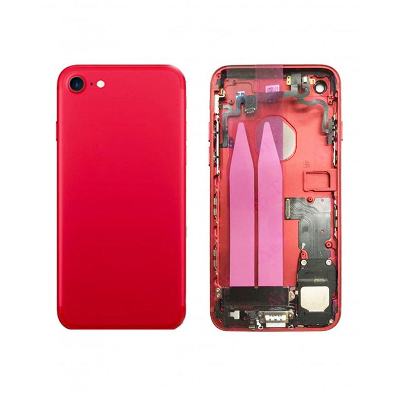 Back Housing with small Parts For iPhone 7 - Red