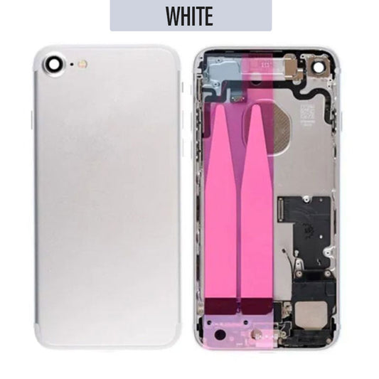 Back Housing with small parts For iPhone 7 - White