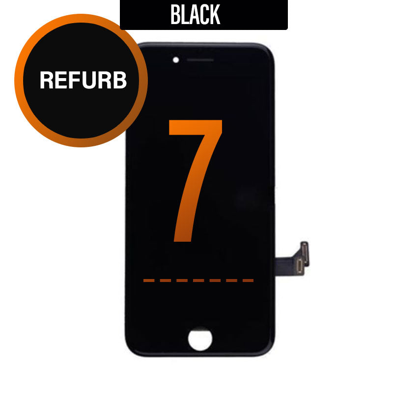 LCD Touch Screen Assembly For iPhone 7 - Black, Refurbished