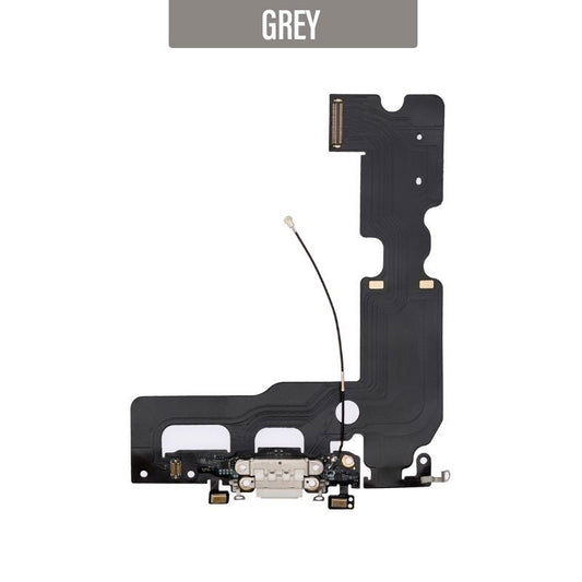 Charging Port Flex Cable with Micrphone For iPhone 7 Plus - Grey