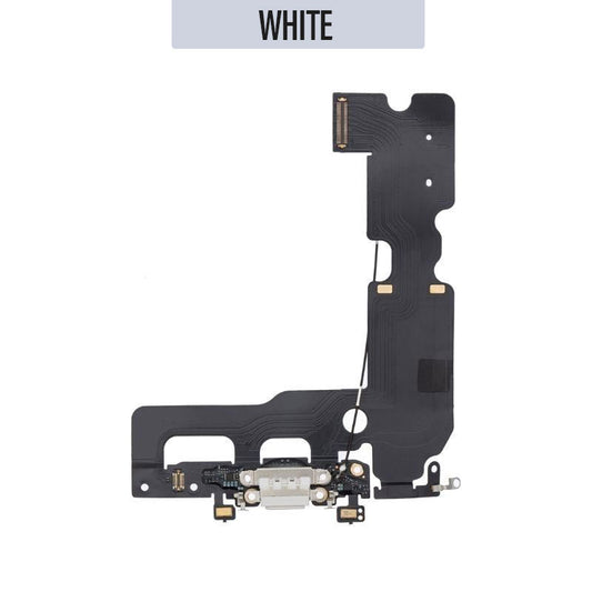 Charging Port Flex Cable with Micrphone For iPhone 7 Plus - White