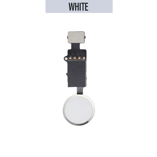 Home Button and Flex Cable [needs to change IC from original home button] For iPhone 8/8 Plus - White