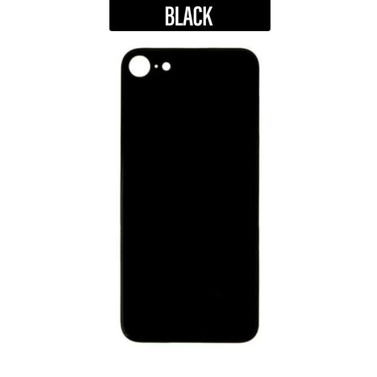 Back Glass Cover (Big Camera Hole) For iPhone 8 - Black