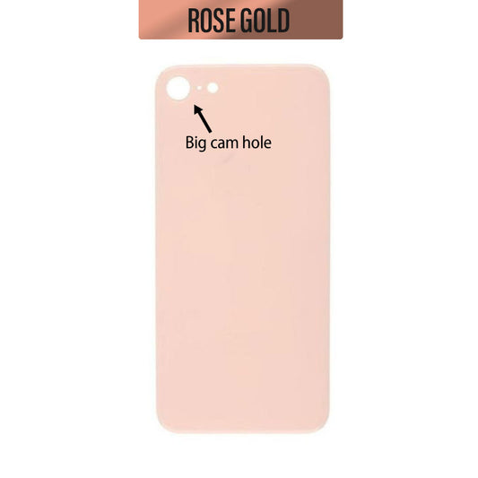 Back Glass Cover (Big Camera Hole) For iPhone 8 - Rose Gold