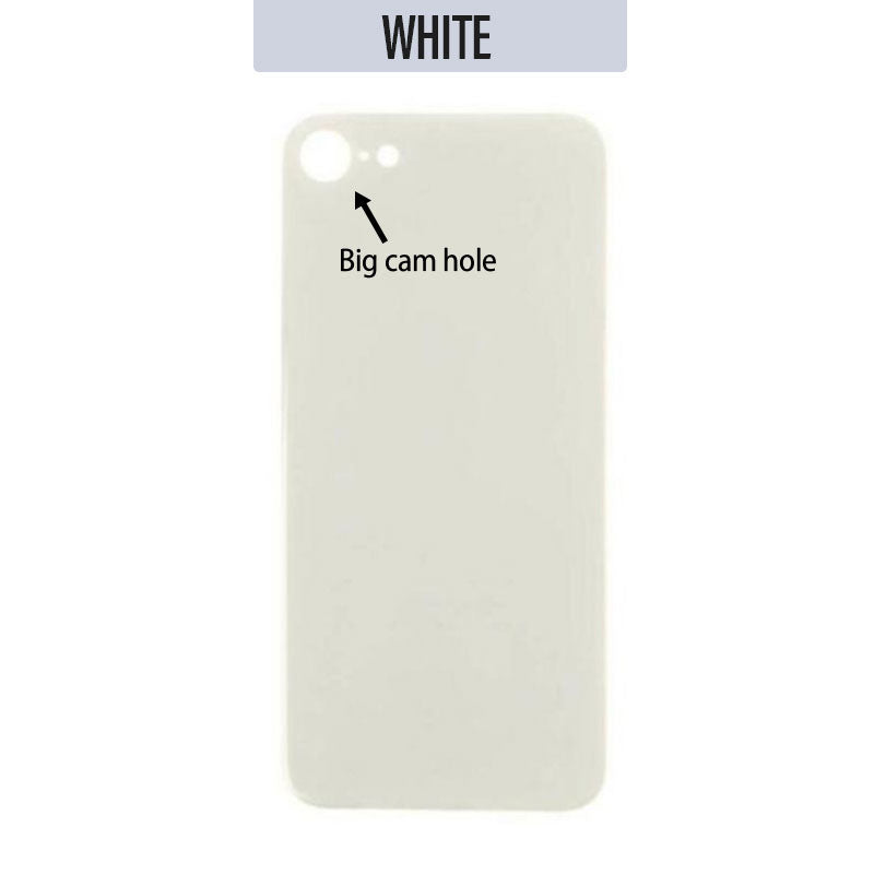 Back Glass Cover (Big Camera Hole) For iPhone 8 - White