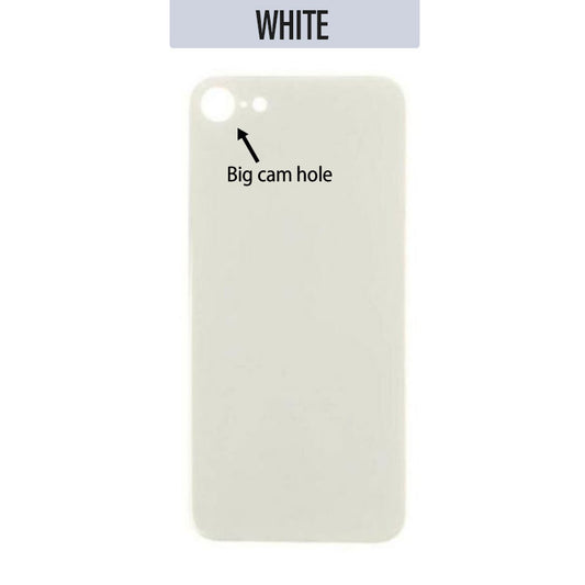 Back Glass Cover (Big Camera Hole) For iPhone 8 - White