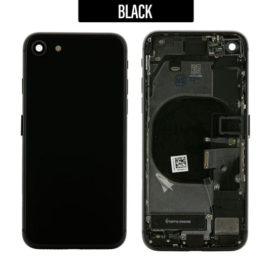 Back Housing with Small Parts For iPhone 8 - Black
