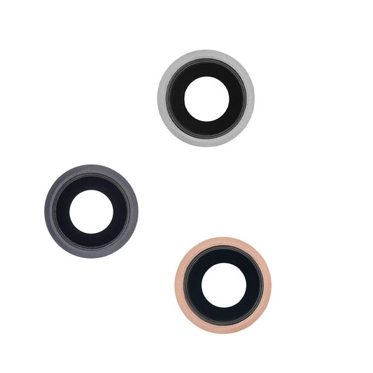 Camera Lens with Metal Piece For iPhone 8