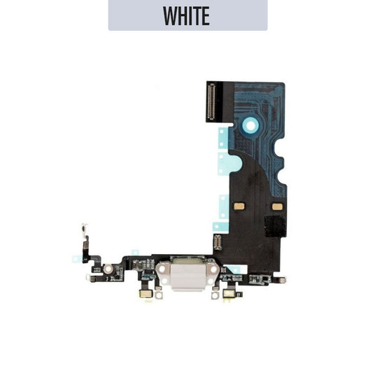 Charging Port Flex Cable For iPhone 8 - White