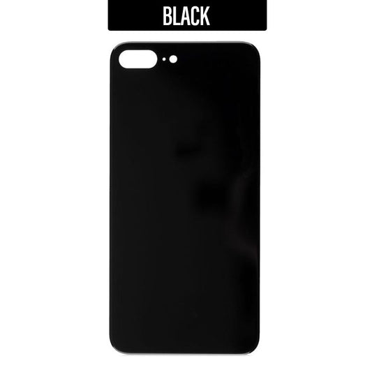 Back Glass Cover (Big Camera Hole) For iPhone 8 Plus - Black
