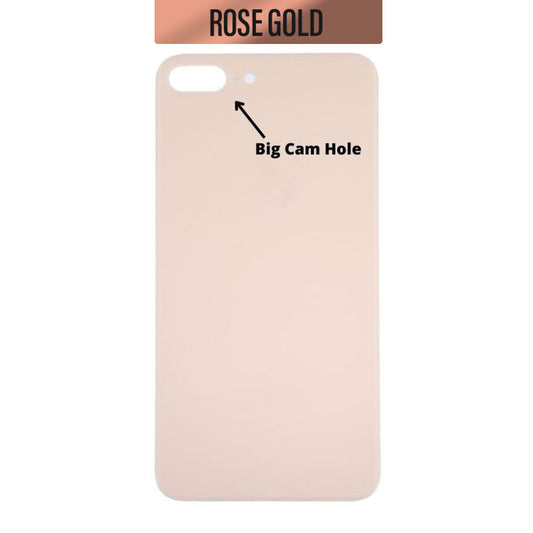 Back Glass Cover (Big Camera Hole) For iPhone 8 Plus - Rose Gold