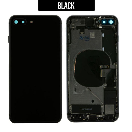 Back Housing with Small Parts For iPhone 8 Plus - Black