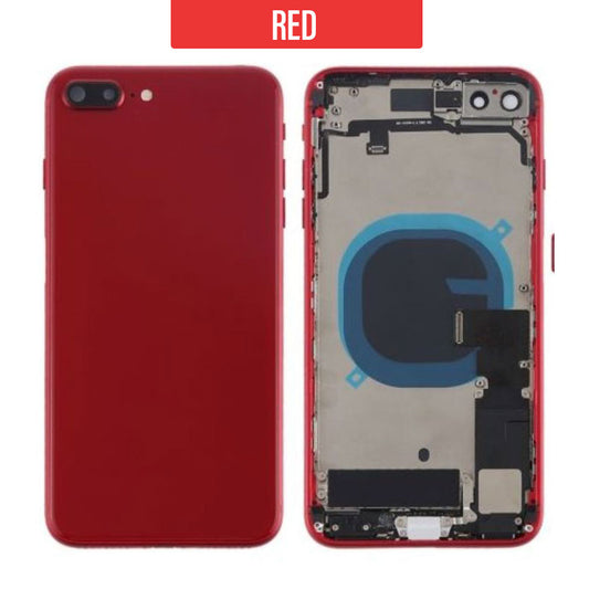 Back Housing with Small Parts For iPhone 8 Plus - Red
