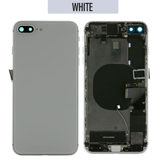 Back Housing with Small Parts For iPhone 8 Plus - White