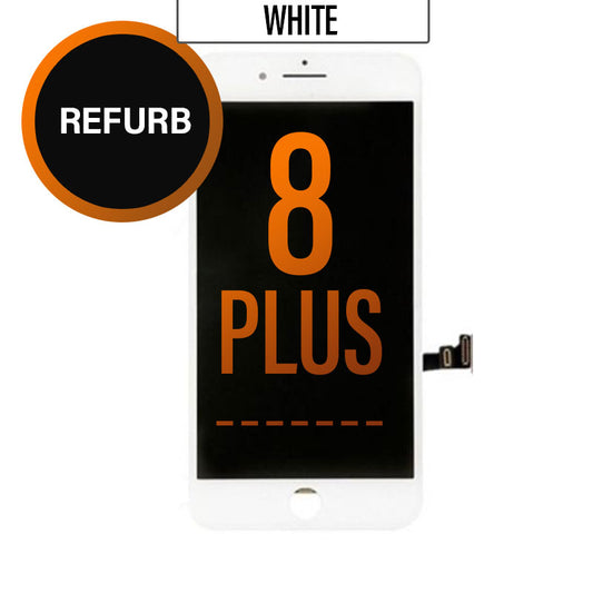 LCD Touch Screen Assembly For iPhone 8 Plus - White, Refurbished