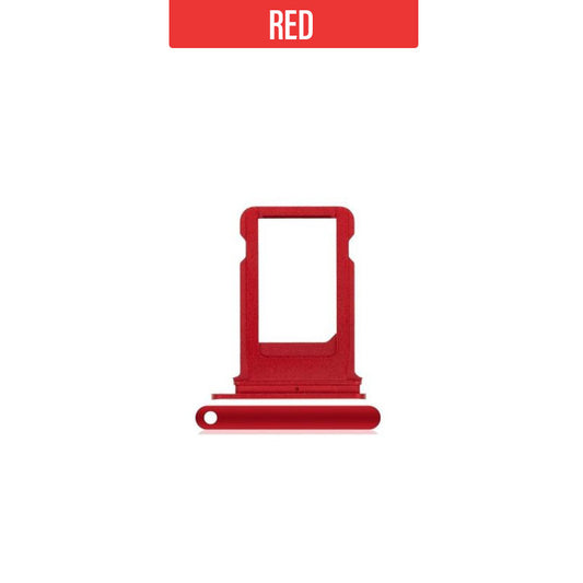 Sim Card Tray Replacement For iPhone 8 Plus - Red