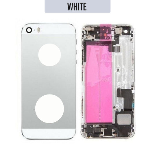 Back Housing with Parts For iPhone SE - White