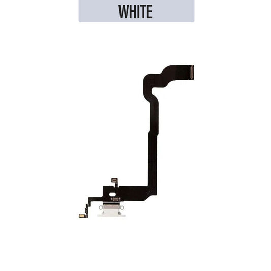 Charging Port Flex Cable For iPhone X - White