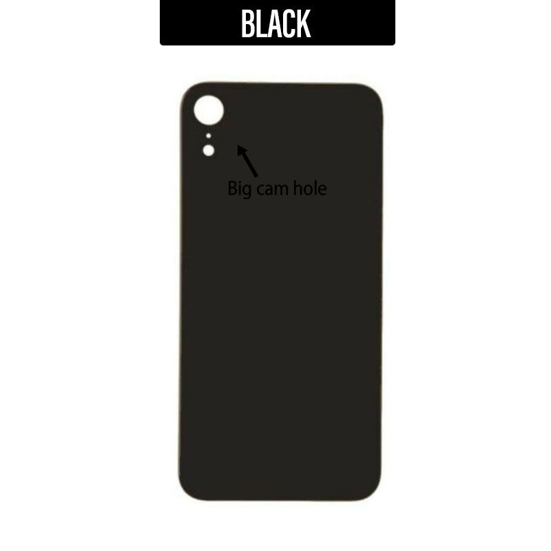 Back Glass Cover (Big Camera Hole) For iPhone XR - Black