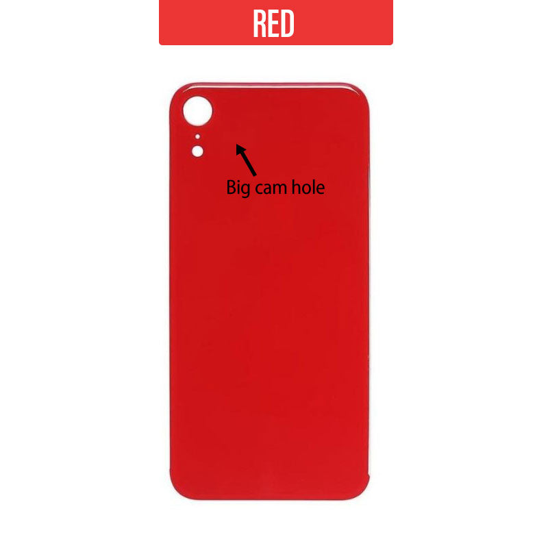 Back Glass Cover (Big Camera Hole) For iPhone XR - Red
