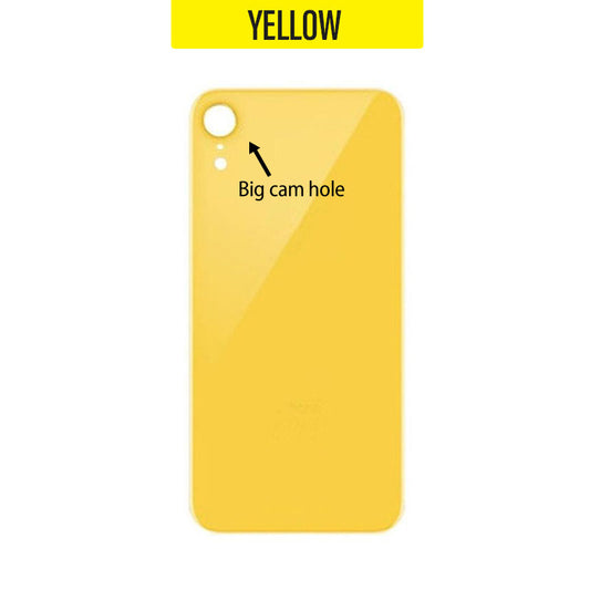 Back Glass Cover (Big Camera Hole) For iPhone XR - Yellow