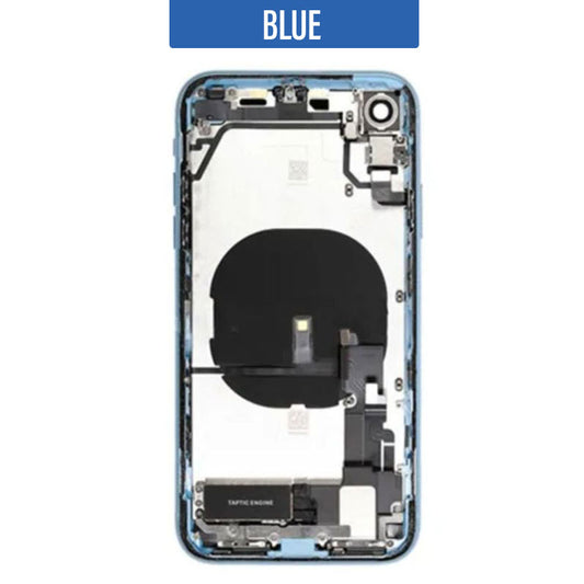 Back Housing With Small Parts For iPhone XR - Blue