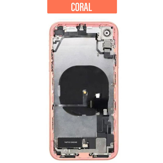 Back Housing With Small Parts For iPhone XR - Coral