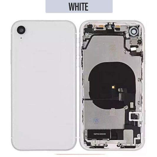 Back Housing With Small Parts For iPhone XR - White