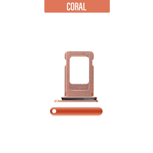 Sim Card Tray For iPhone XR - Coral