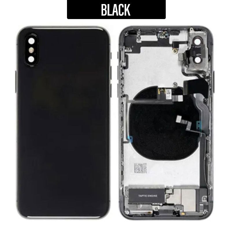 Back Housing With Small Parts For iPhone XS - Black