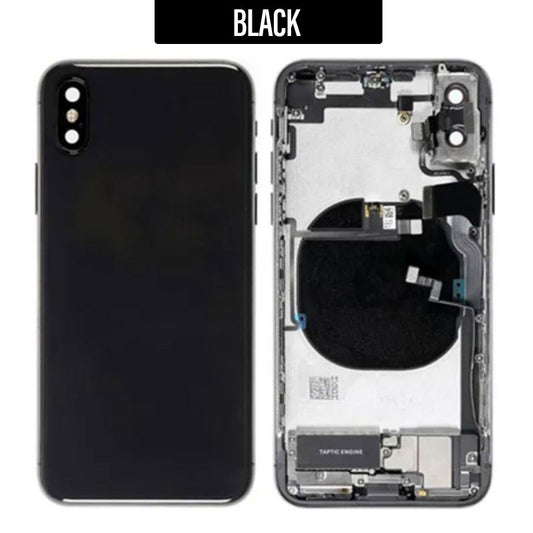 Back Housing With Small Parts For iPhone XS - Black
