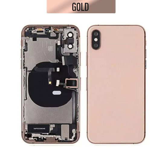 Back Housing With Small Parts For iPhone XS - Rose Gold
