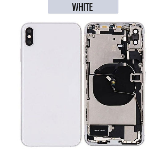 Back Housing With Small Parts For iPhone XS - White