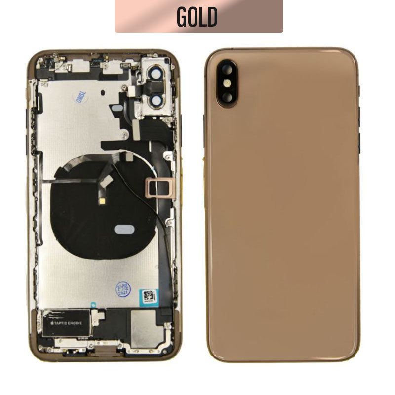 Back Housing With Small Parts For iPhone XS Max - Gold