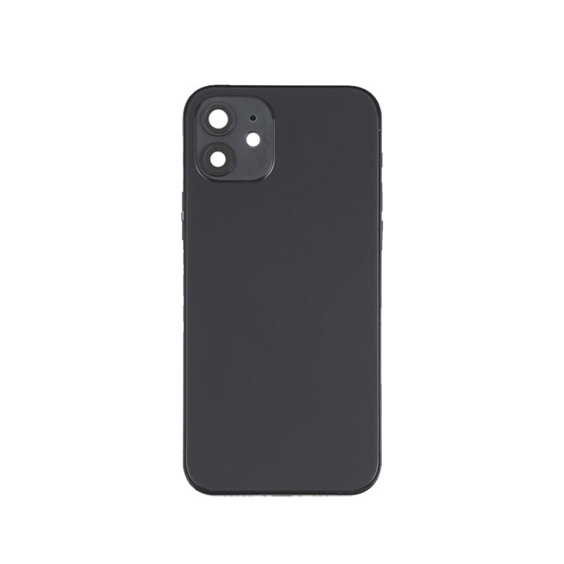 Back Housing Assembly With Parts For iPhone 12 - Black