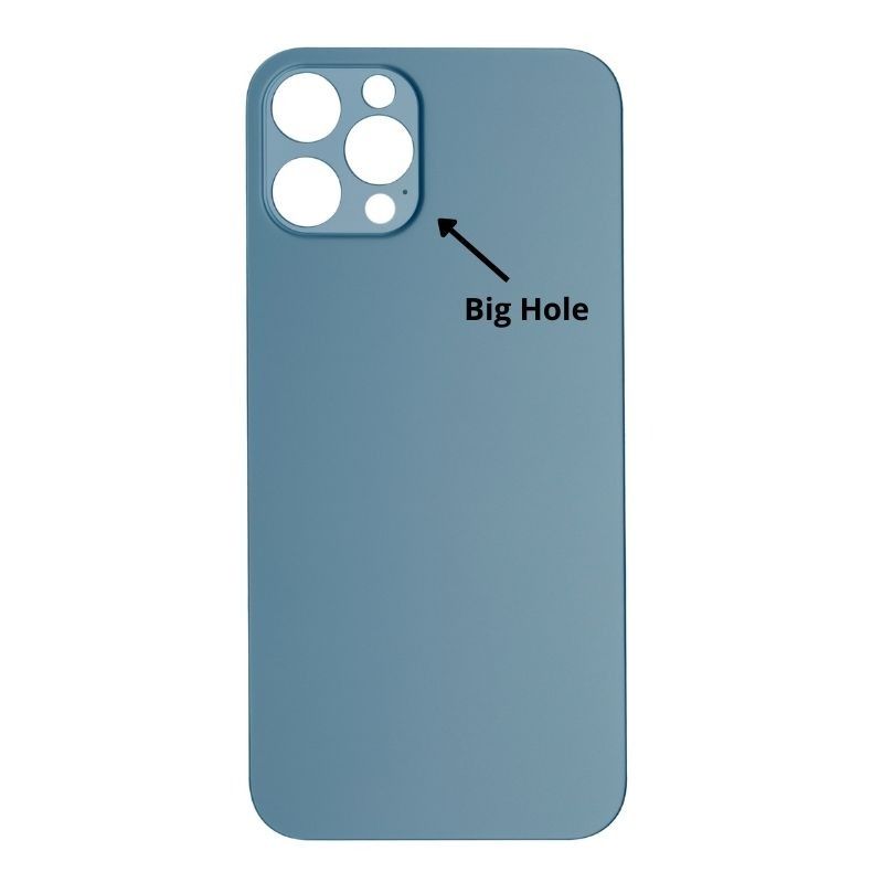 iPhone 12 Pro Back Glass Cover (Big Camera Hole) - Pacific Blue