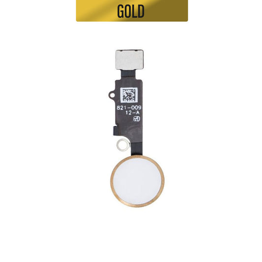 Home Button and Flex Cable [needs to change IC from original home button] For iPhone 8/8 Plus - Gold