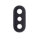 Rear Camera Lens with Metal Piece For iPhone X