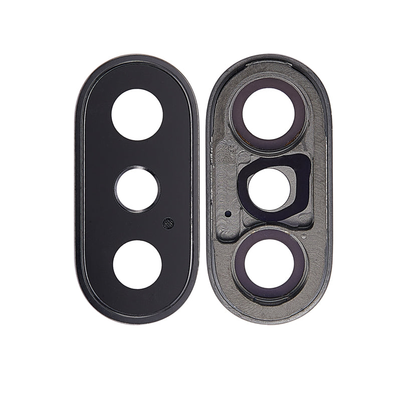 Rear Camera Lens with Metal Piece For iPhone X