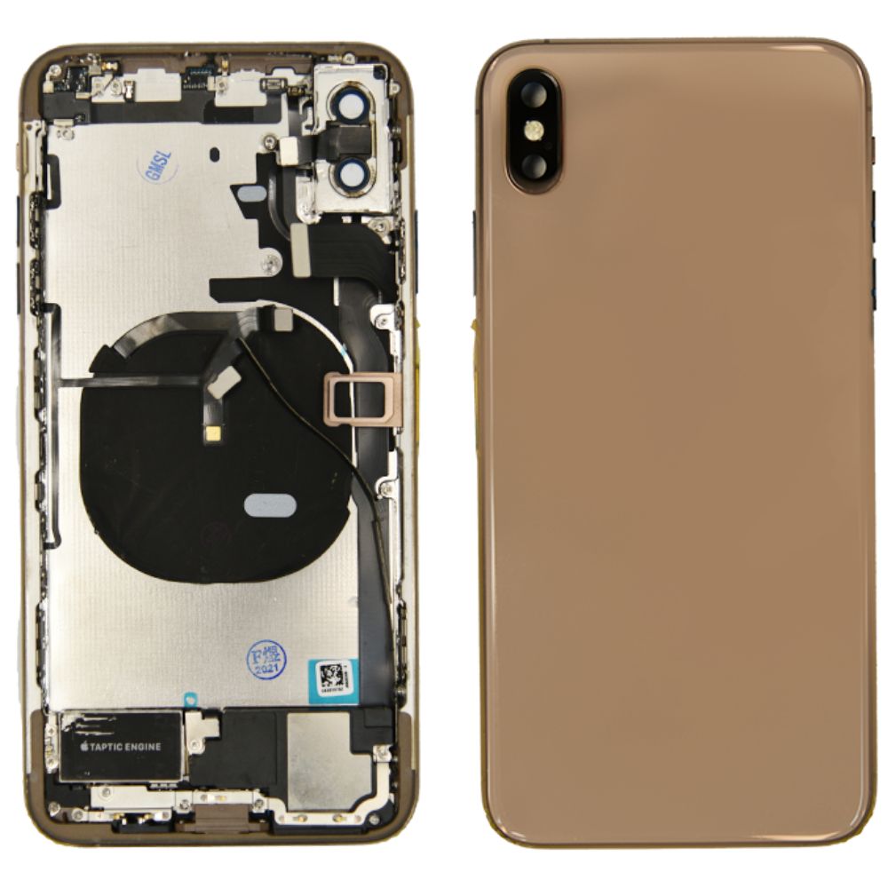 Back Housing With Small Parts For iPhone XS Max - Gold