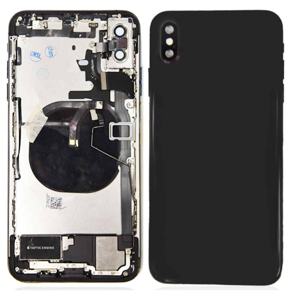 Back Housing With Small Parts For iPhone XS Max - Black