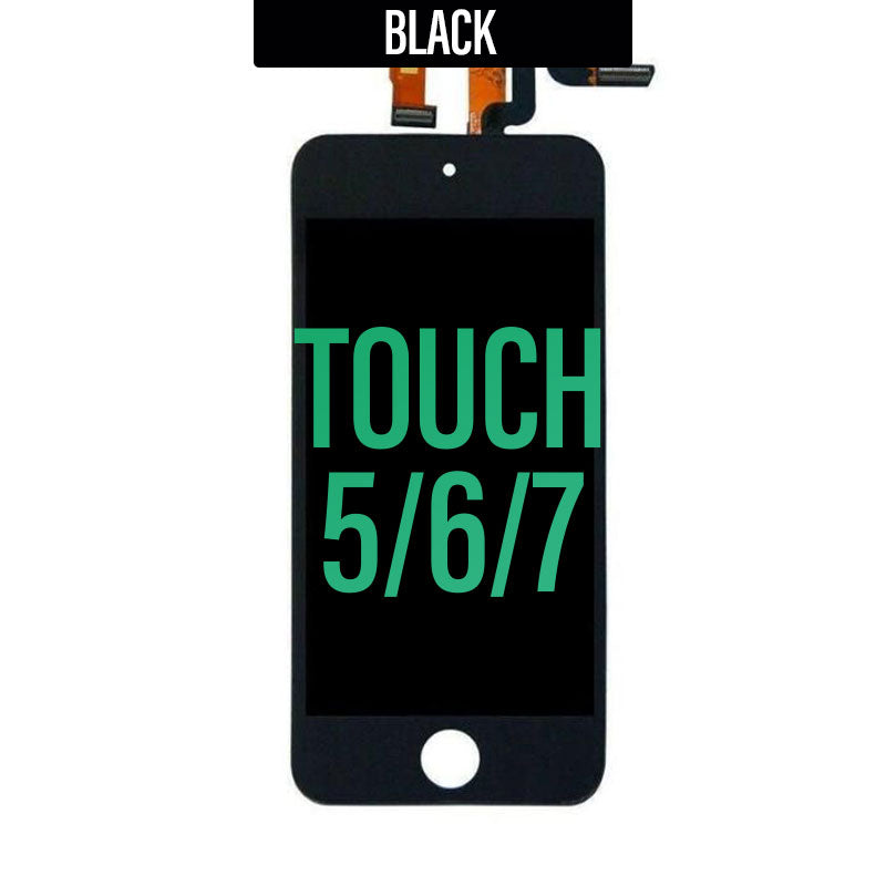 LCD Touch Screen Assembly For iPod Touch 5/6/7 - Black