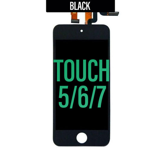 LCD Touch Screen Assembly For iPod Touch 5/6/7 - Black