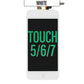 LCD Touch Screen Assembly For iPod Touch 5/6/7 - White