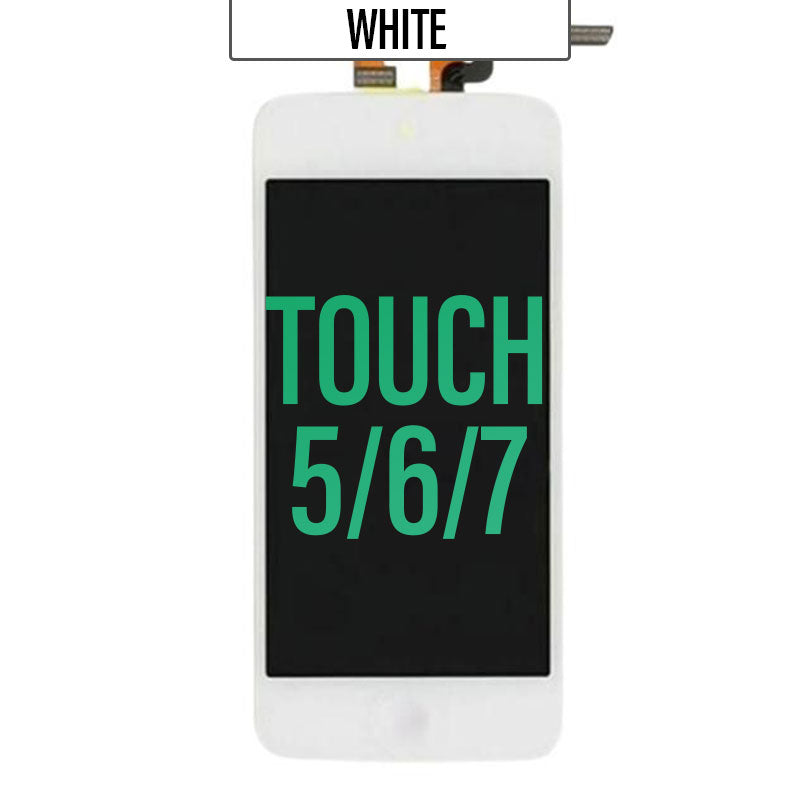 LCD Touch Screen Assembly For iPod Touch 5/6/7 - White