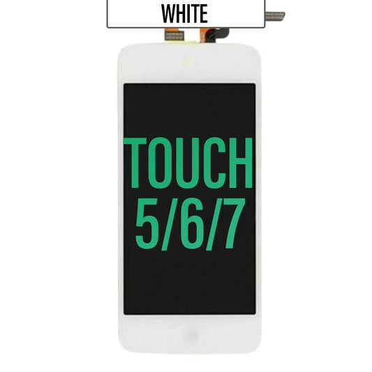 LCD Touch Screen Assembly For iPod Touch 5/6/7 - White
