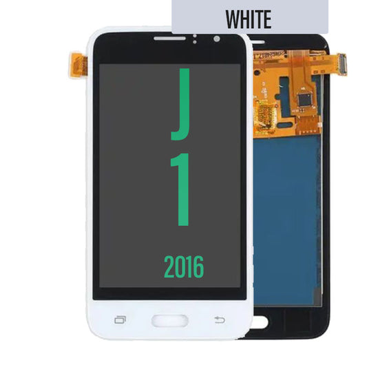 LCD Digitizer Screen Assembly for Galaxy J1 2016 J120 - White